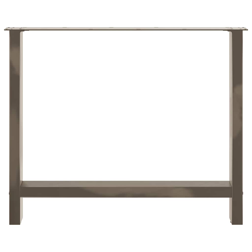 Salontafelpoten Staal Naturel 100 x (72-73) cm