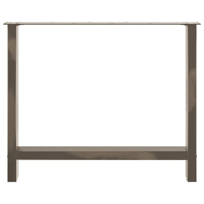 Salontafelpoten Staal Naturel 100 x (72-73) cm