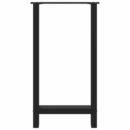 Salontafelpoten 2 st 40x(90-91) cm staal zwart