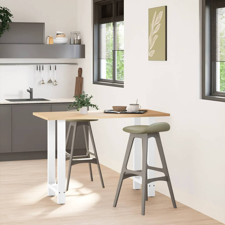 Bartafelpoten 2 st 40x(90-91) cm staal wit