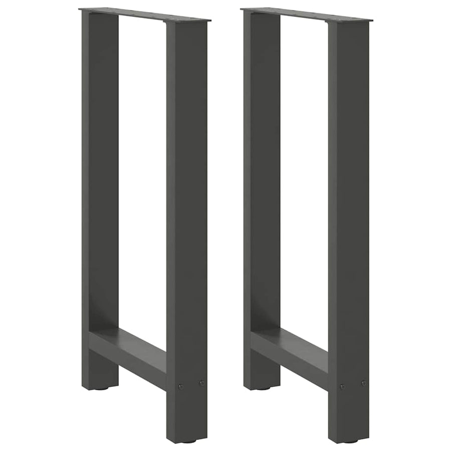 Bartafelpoten 2 st 40x(90-91) cm staal antraciet