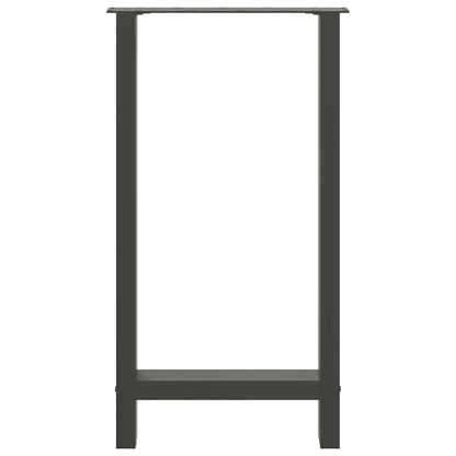 Bartafelpoten 2 st 40x(90-91) cm staal antraciet
