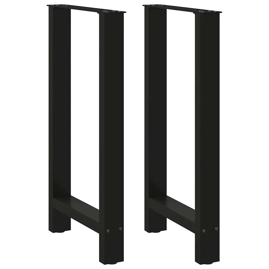 Bartafelpoten 2 st 50x(90-91) cm staal zwart