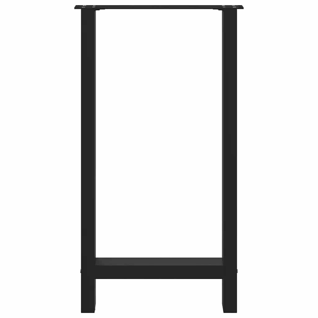 Bartafelpoten 2 st 50x(90-91) cm staal zwart