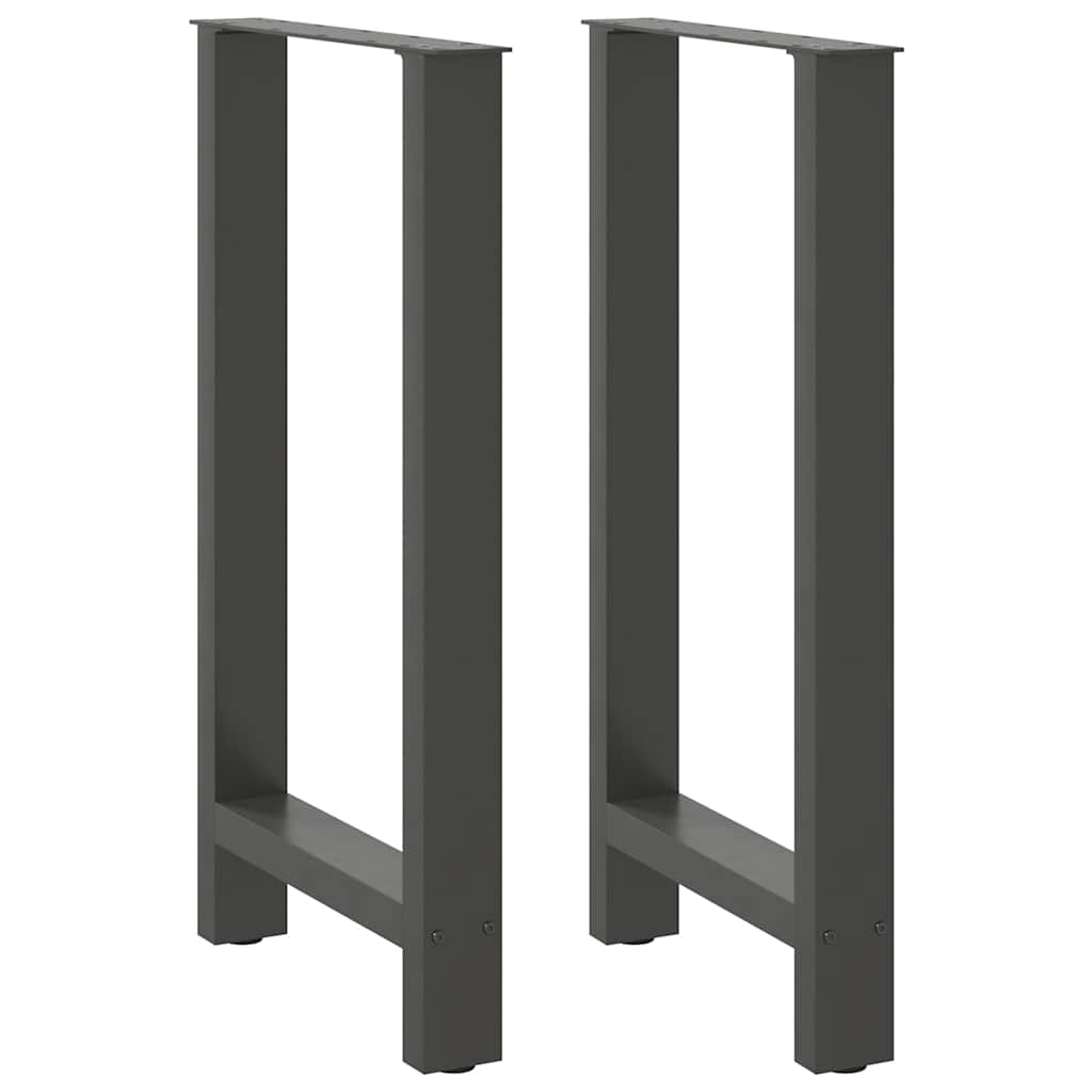 Bartafelpoten 2 st 50x(90-91) cm staal antraciet