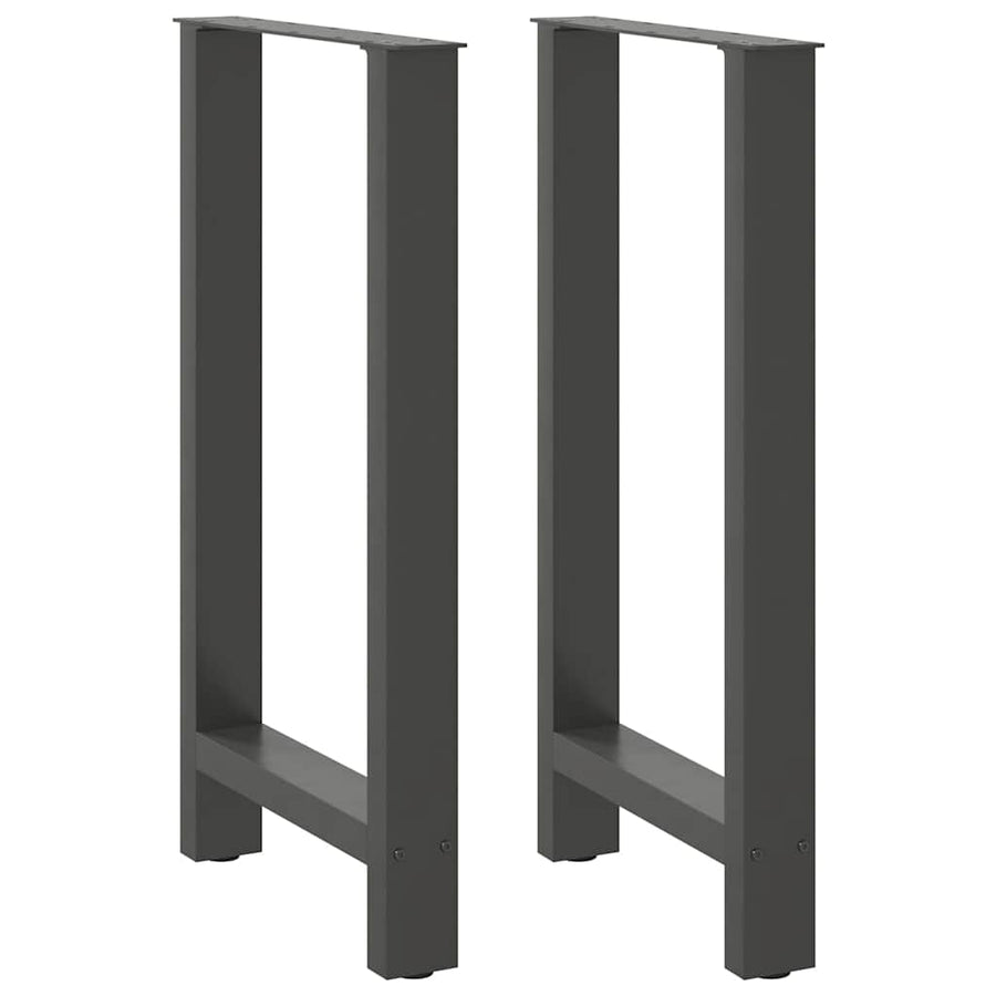 Bartafelpoten 2 st 50x(90-91) cm staal antraciet