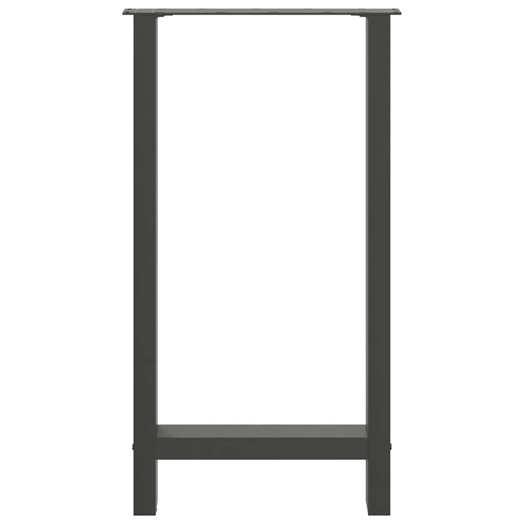 Bartafelpoten 2 st 50x(90-91) cm staal antraciet