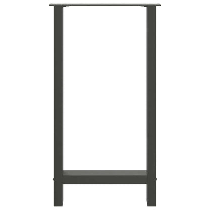 Bartafelpoten 2 st 50x(90-91) cm staal antraciet