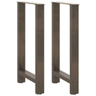 Bar table legs 2 pcs 50x(90-91) cm steel natural