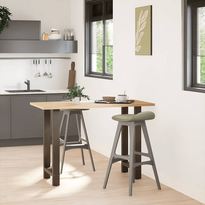 Salontafelpoten Staal Naturel 50 x (90-91) cm