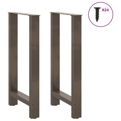 Salontafelpoten Staal Naturel 50 x (90-91) cm