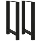 Bartafelpoten 2 st 60x(90-91) cm staal zwart