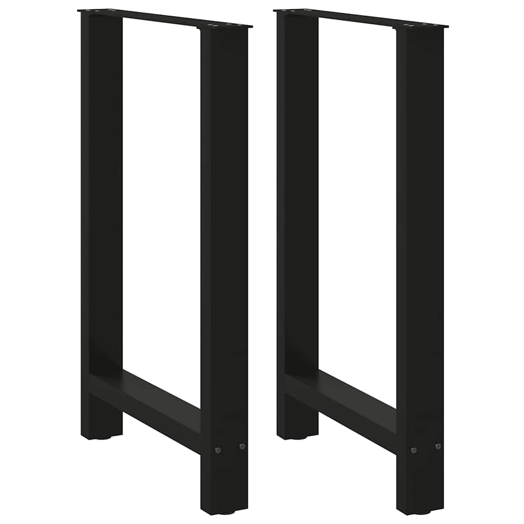Bartafelpoten 2 st 60x(90-91) cm staal zwart