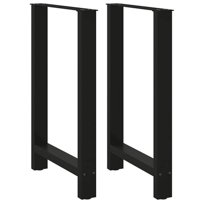 Bartafelpoten 2 st 60x(90-91) cm staal zwart