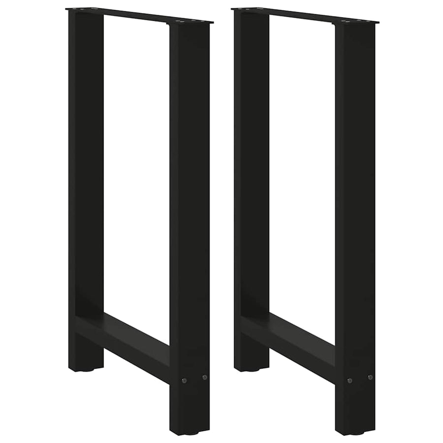 Bartafelpoten 2 st 60x(90-91) cm staal zwart