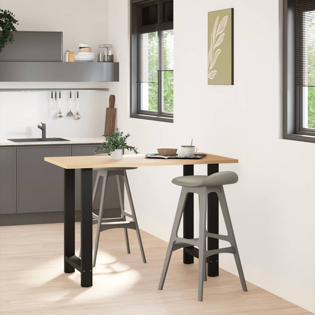 Bartafelpoten 2 st 60x(90-91) cm staal zwart