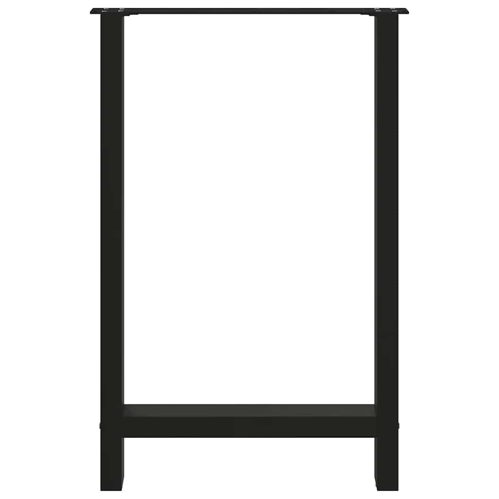 Bartafelpoten 2 st 60x(90-91) cm staal zwart