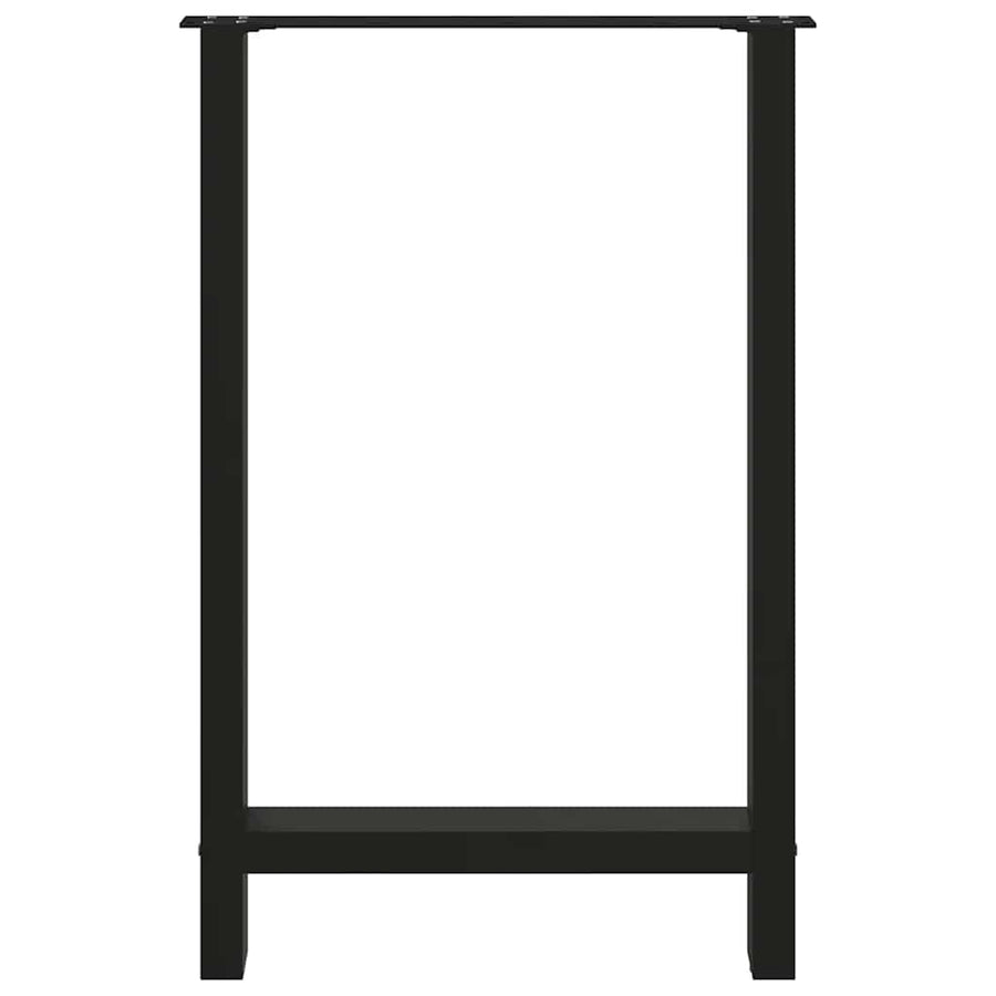 Bartafelpoten 2 st 60x(90-91) cm staal zwart