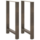 Bar table legs 2 pcs 60x(90-91) cm steel natural