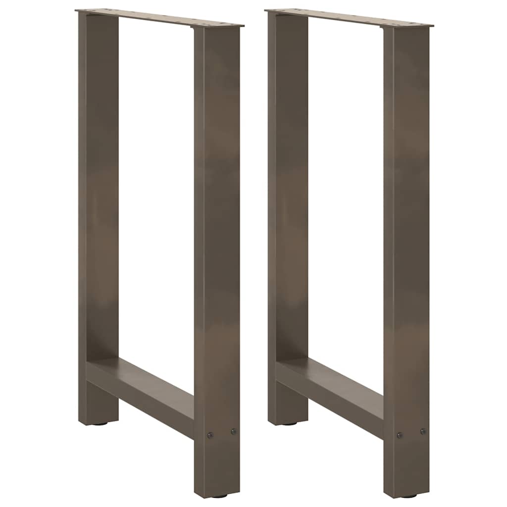 Salontafelpoten Staal Naturel 60 x (90-91) cm