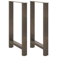 Salontafelpoten Staal Naturel 60 x (90-91) cm