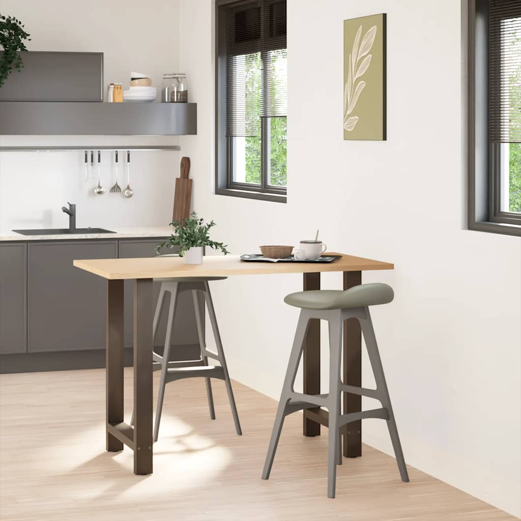 Salontafelpoten Staal Naturel 60 x (90-91) cm