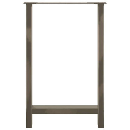 Salontafelpoten Staal Naturel 60 x (90-91) cm