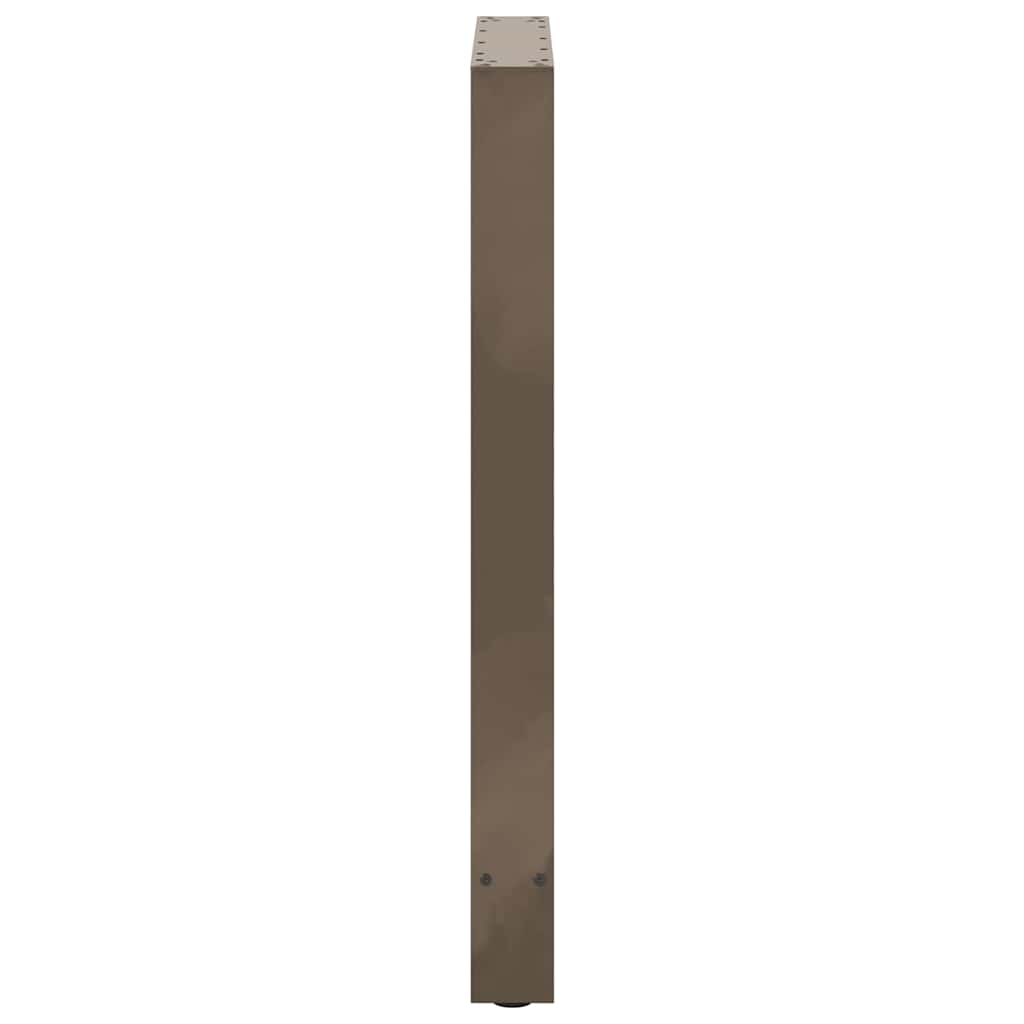 Salontafelpoten Staal Naturel 60 x (90-91) cm