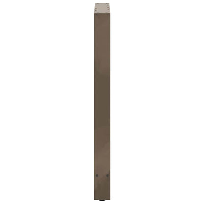Salontafelpoten Staal Naturel 60 x (90-91) cm