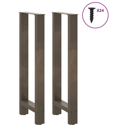 Salontafelpoten Staal Naturel 50 x (100-101) cm