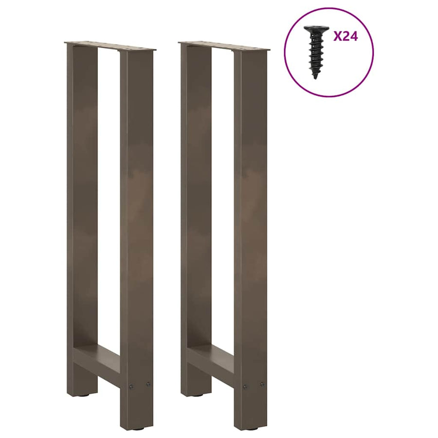Salontafelpoten Staal Naturel 50 x (100-101) cm