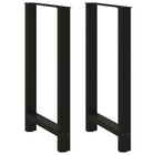 Bartafelpoten 2 st 60x100-101 cm staal zwart
