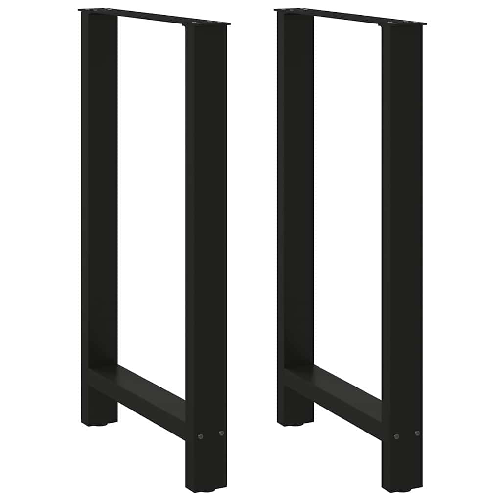 Bartafelpoten 2 st 60x(100-101) cm staal zwart