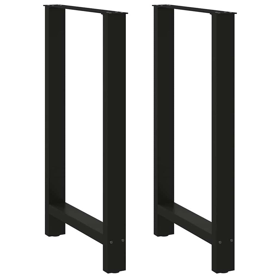 Bartafelpoten 2 st 60x(100-101) cm staal zwart