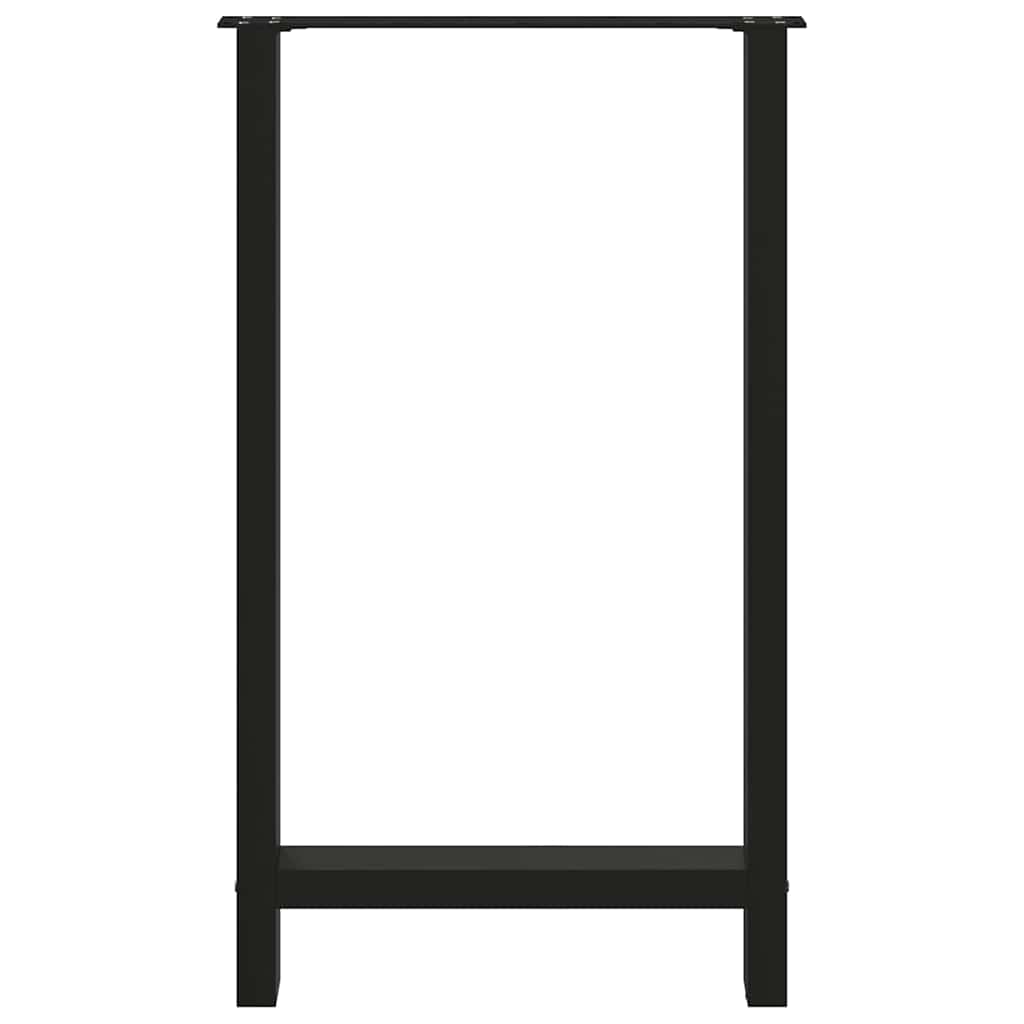 Bartafelpoten 2 st 60x(100-101) cm staal zwart