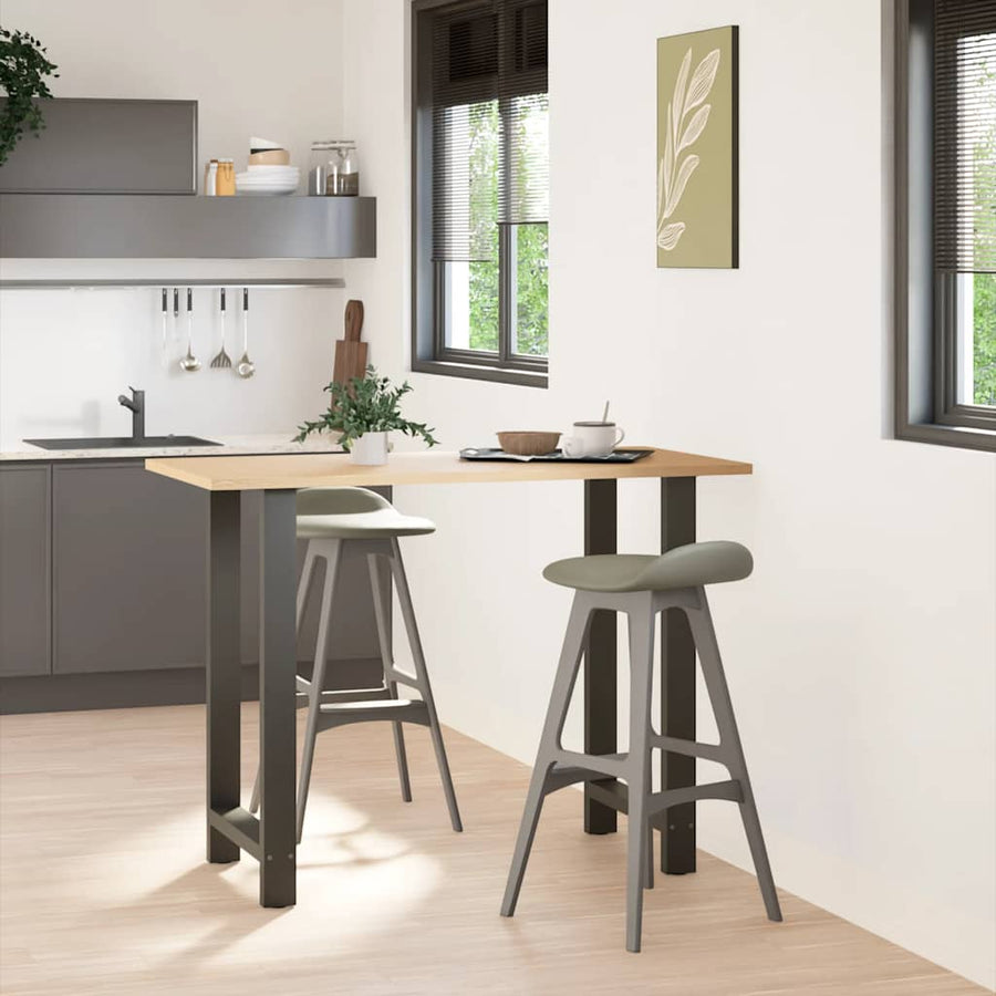 Bartafelpoten 2 st 60x(100-101) cm staal antraciet