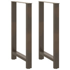 Bar table legs 2 pcs 60x(100-101) cm steel natural