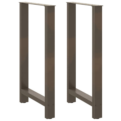 Salontafelpoten Staal Naturel 60 x (100-101) cm