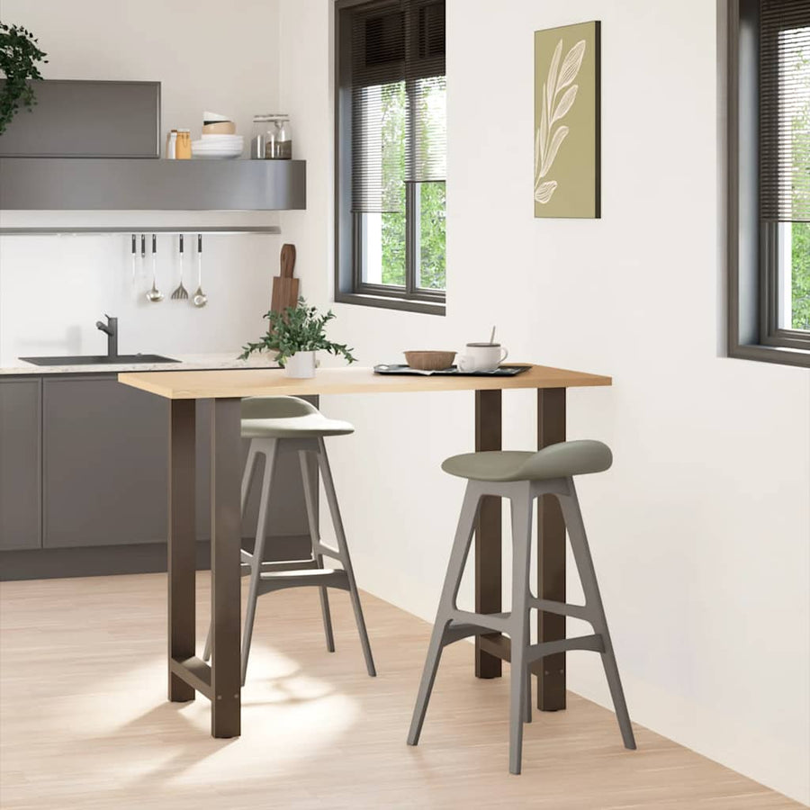 Salontafelpoten Staal Naturel 60 x (100-101) cm