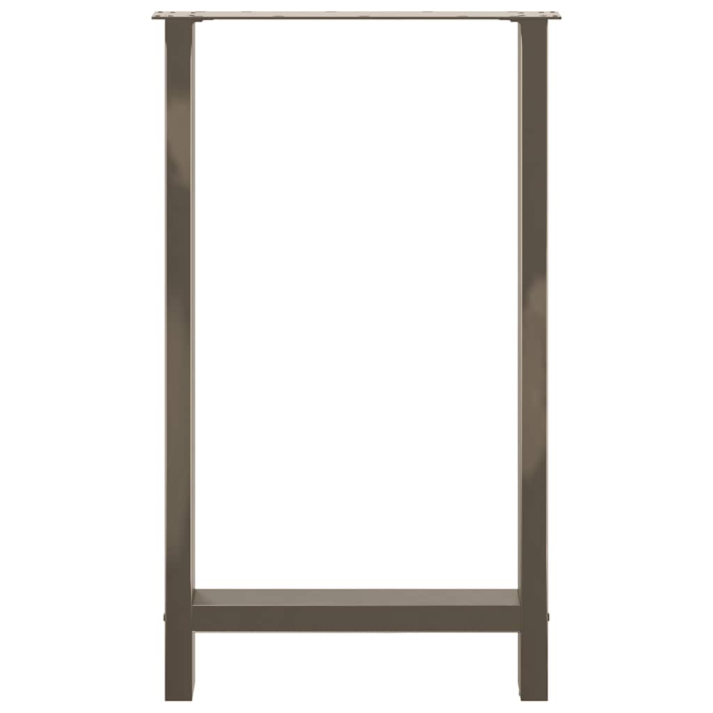 Salontafelpoten Staal Naturel 60 x (100-101) cm