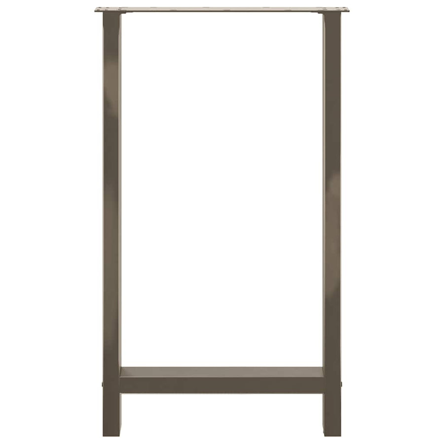 Salontafelpoten Staal Naturel 60 x (100-101) cm