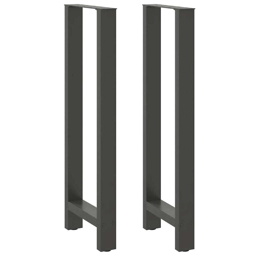 Bartafelpoten 2 st 40x(110-111) cm staal antraciet