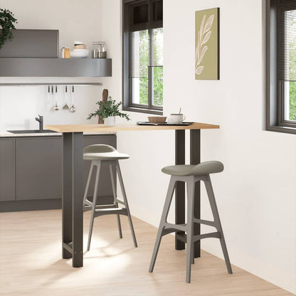 Salontafelpoten Staal Antraciet 40 x (110-111) cm