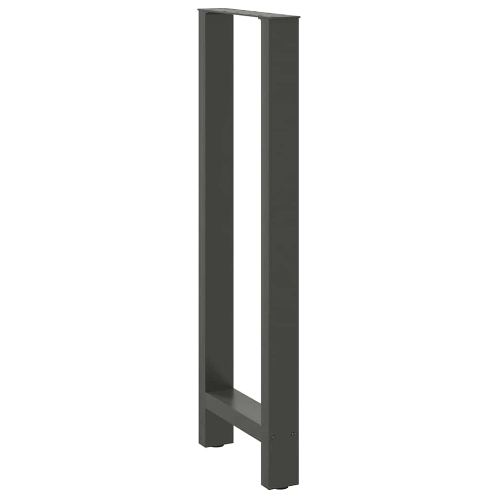 Salontafelpoten Staal Antraciet 40 x (110-111) cm