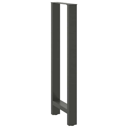 Salontafelpoten Staal Antraciet 40 x (110-111) cm