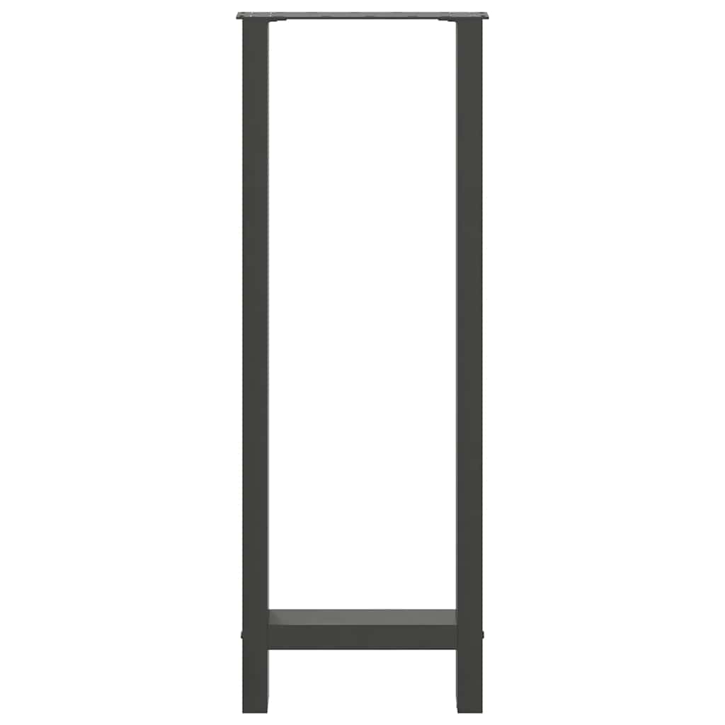 Salontafelpoten Staal Antraciet 40 x (110-111) cm