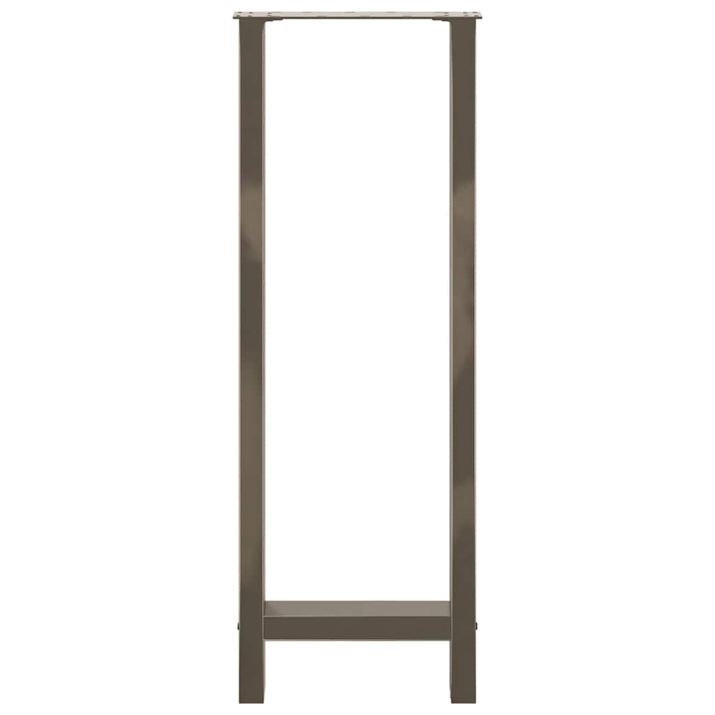 Salontafelpoten Staal Naturel 40 x (110-111) cm