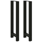 Bar table legs 2 pcs 50x(110-111) cm steel black