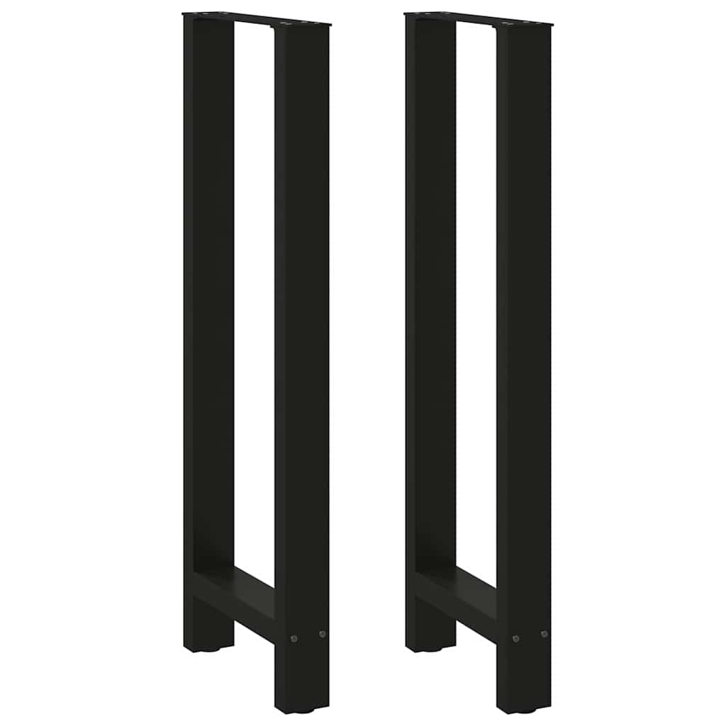 Salontafelpoten Staal Zwart 50 x (110-111) cm