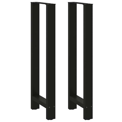Salontafelpoten Staal Zwart 50 x (110-111) cm